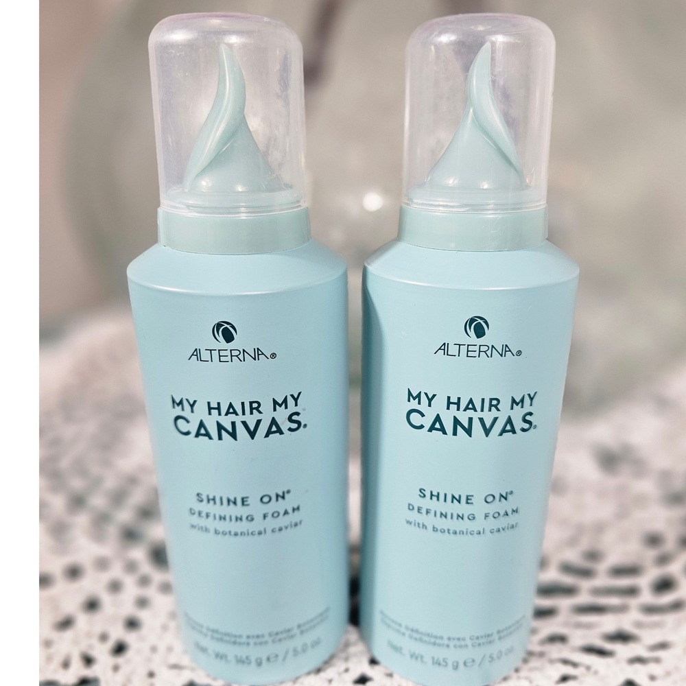 Alterna My Hair My Canvas Shine On Defining Foam 5oz Set of 2‎ Botanical Caviar